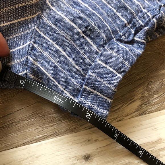 GUC GAP Chambray Pinstripe Linen Romper - Picture 14 of 16